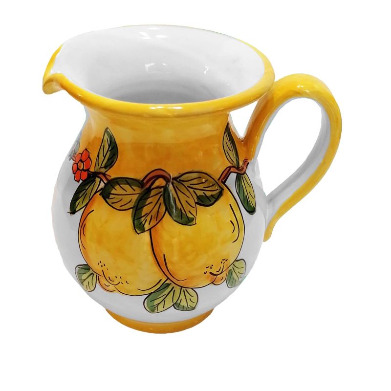 Bulbous Pitcher. Lemons & Flowers Line. Vietri...