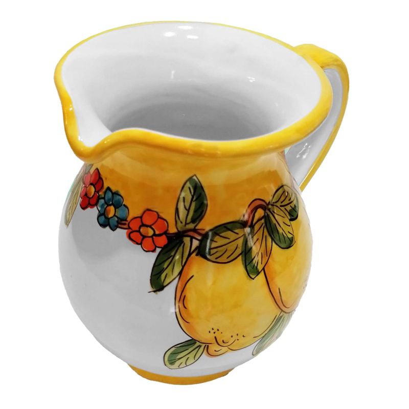 Bulbous Pitcher. Lemons & Flowers Line. Vietri...