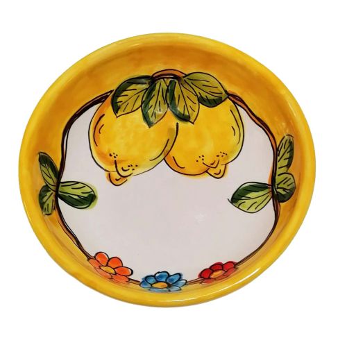 Smooth bowl, soup plate, shallow bowl - Lemons & Flowers...