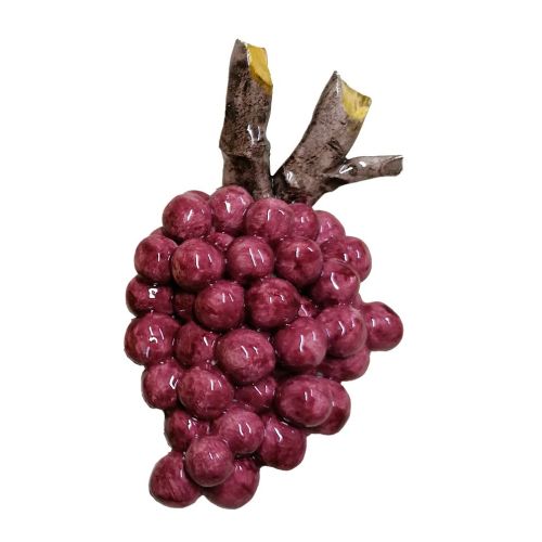 Frutta a rilievo in ceramica vietrese. Dipinto a mano 2