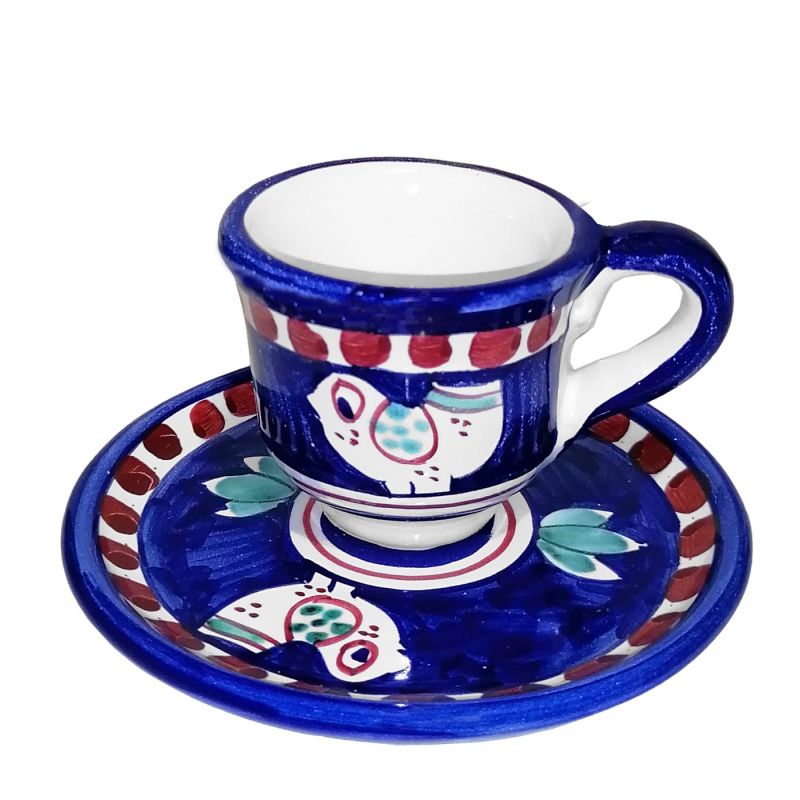 Coffee cup with saucer. Animals Line. Vietri...
