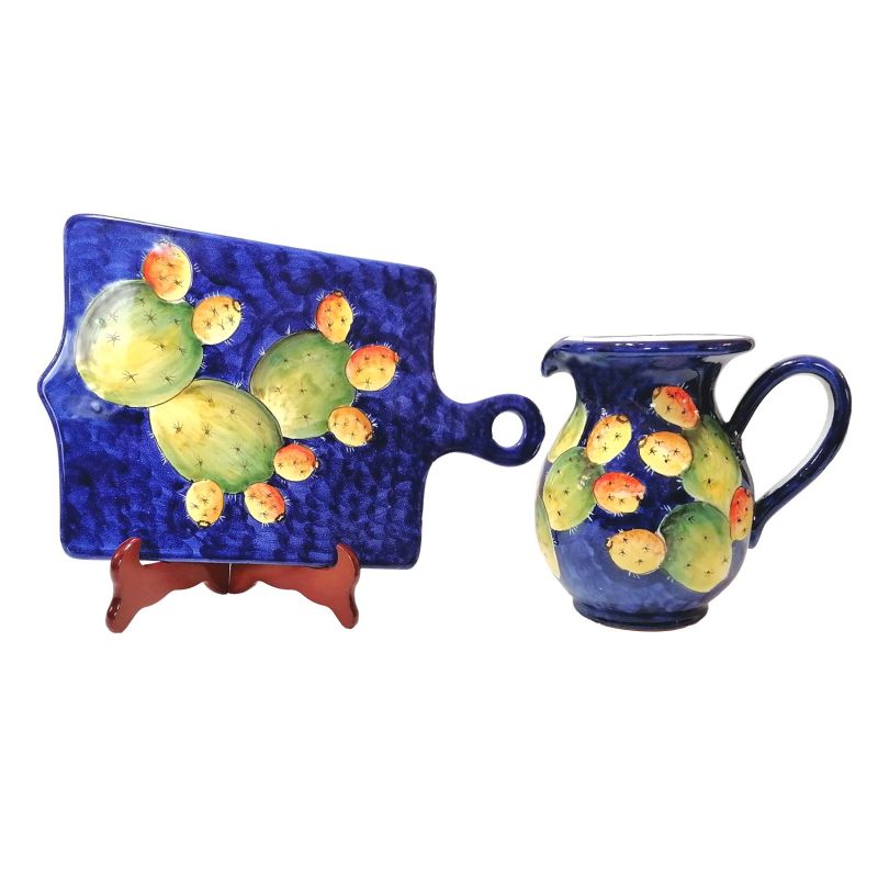 Bulbous Pitcher. Fruit Line. Prickly Pear...