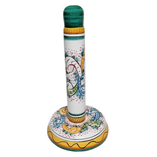 Portarotolo da Banco Linea Barocchetto. Ceramica di vietri.