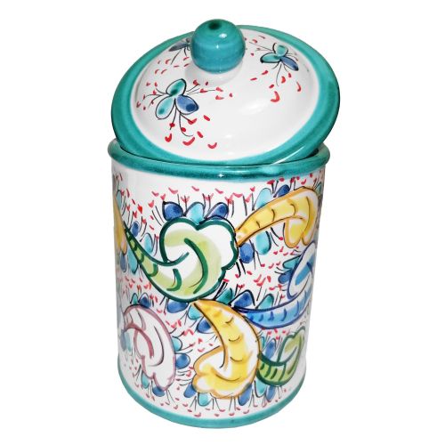 Customizable Jar. Baroque Line. Vietri Ceramic. Hand-Painted.