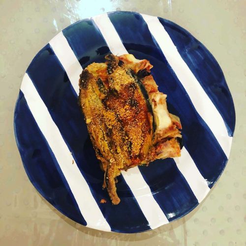 Restaurant Line - Plate. Stripes Line. Vietri Ceramic. Hand-Painted.