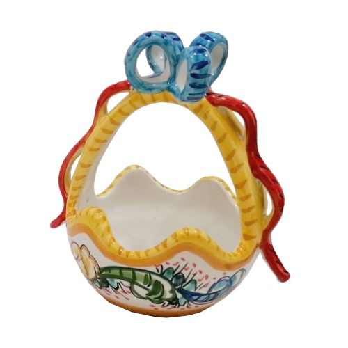 Easter Sweety Basket. handpainted Vietri ceramic.