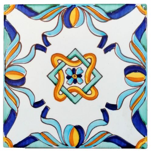 Tiles - Square Tiles handpainted Vietri ceramics