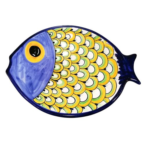 Teller in Fischform. Vietri-Keramik. Handbemalt. 2