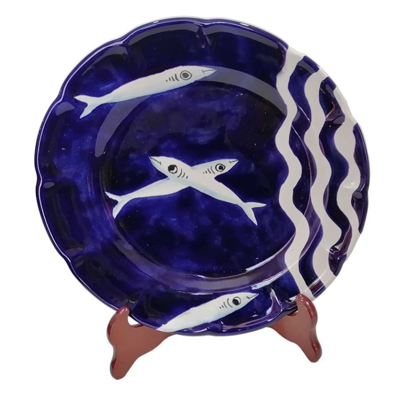 Plate. Sardines Line. Vietri Ceramics....