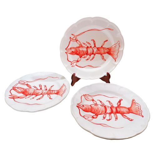 Dishes, Plates handpainted Vietri ceramic Sea Line....