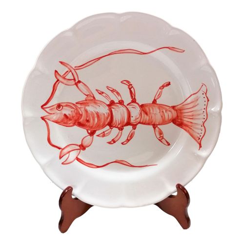 Plate. Marine Line. Lobster Design. Vietri Ceramics. Available as dinner, soup, dessert or charger plate.
