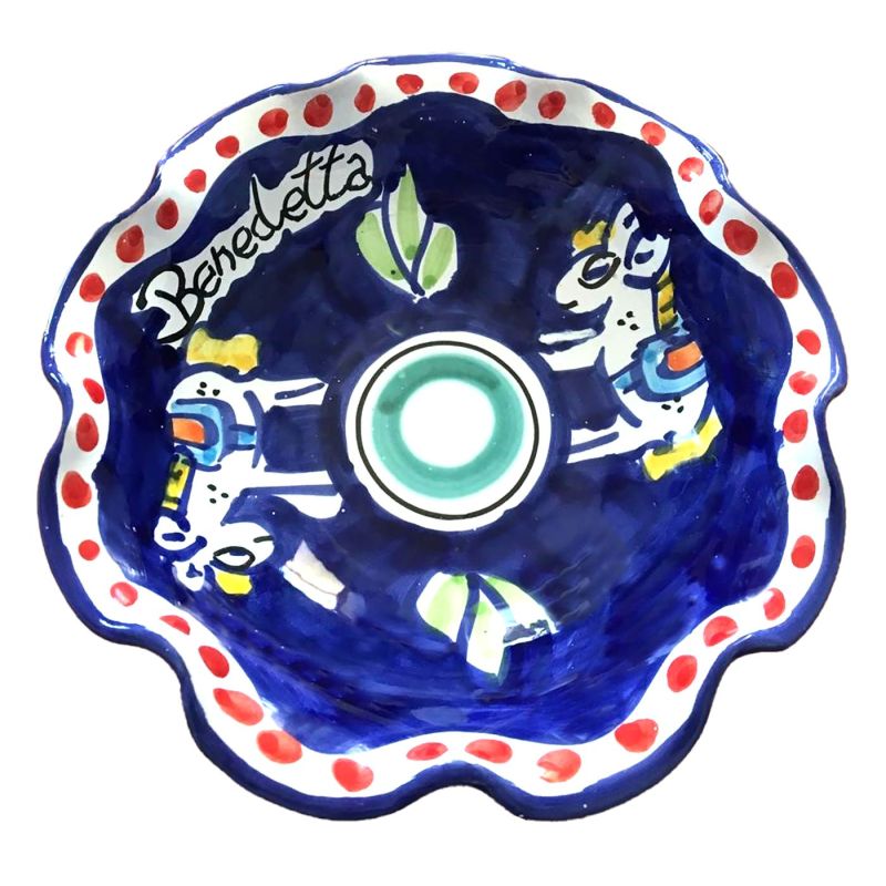 Bomboniera coppetta. Ceramica di Vietri