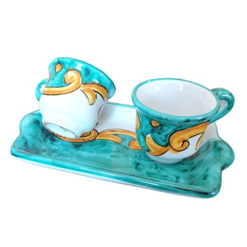 Kaffee-Tassen- und Tablett-Set „Tet-a-Tet“ Geschenk.... 2