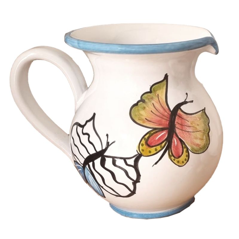Jarra Abombada. Línea Mariposas. Cerámica de...