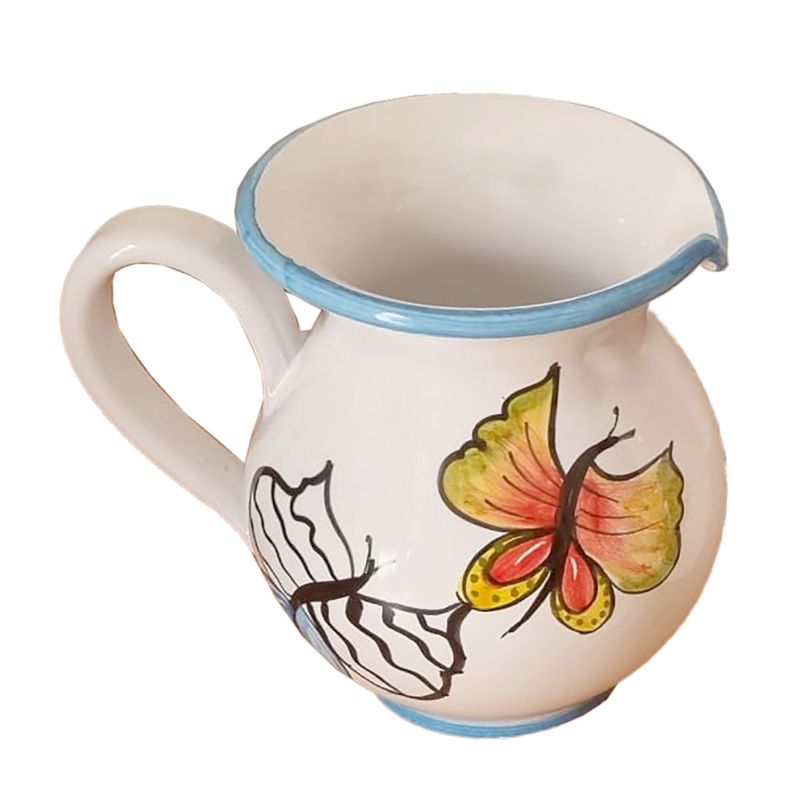 Bulbous Pitcher. Butterflies Line. Vietri...
