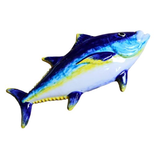 Tuna Fish wall mount handpainted Vietri ceramic