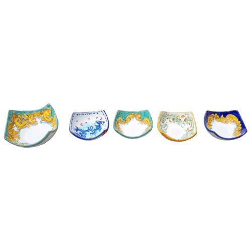 Pocket emptier Flowers Line. handpainted Vietri ceramic