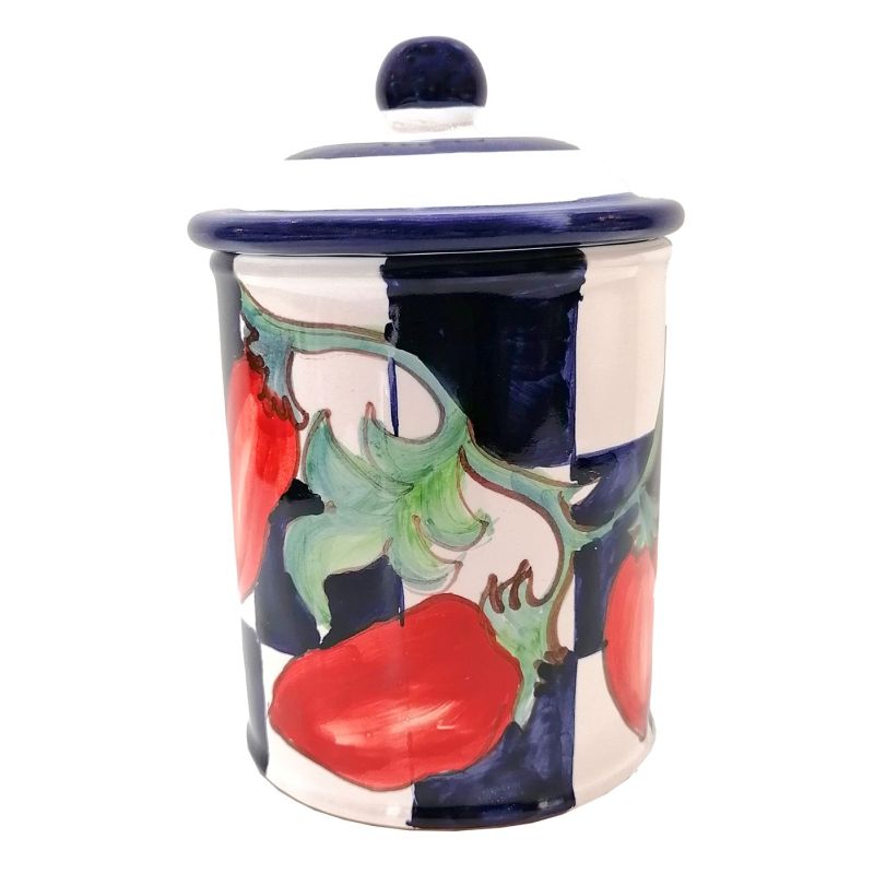 Customizable Jar. Tomato Pattern. Vietri...