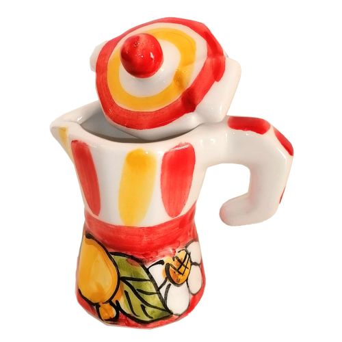 Cafetière. Cadeau souvenir. Sucrier. Céramique de Vietri....
