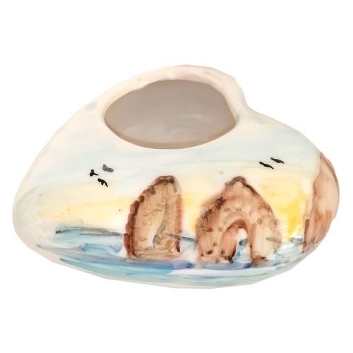 Mini Planter . handpainted Vietri ceramic