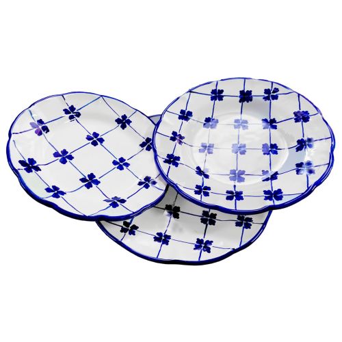 Dish plate Geometric pattern. Hand-painted Vietri...