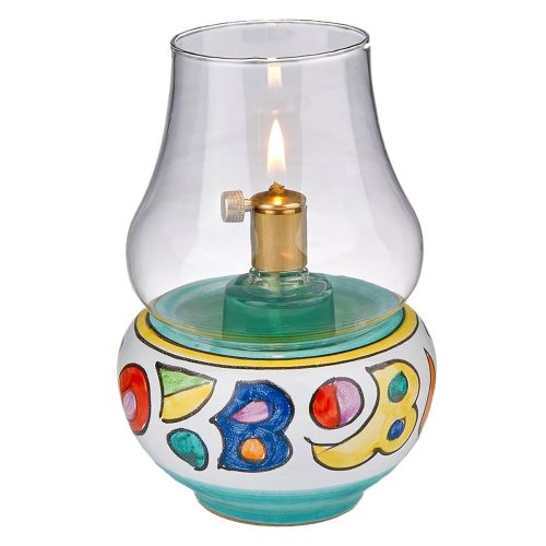 Bedside or Desk Lamp with ceramic body. Customizable Vietri Ceramics