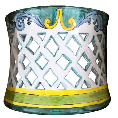 Wall sconce fan Vietri Ceramic handmade.