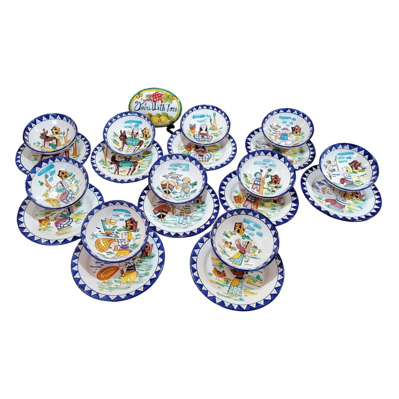 Plate. Vintage Line. Country Life, Campagna....