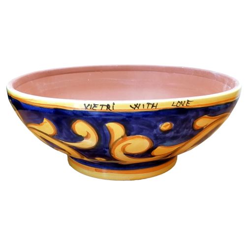 Bowl jarrón Baroque Line Ceramic de Vietri pintado a mano. 2