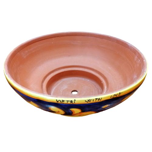 Bowl jarrón Baroque Line Ceramic de Vietri pintado a mano.