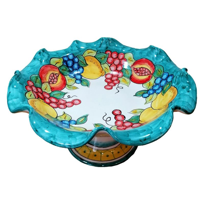 Scalloped Centerpiece / Pedestal Bowl – Fruit...