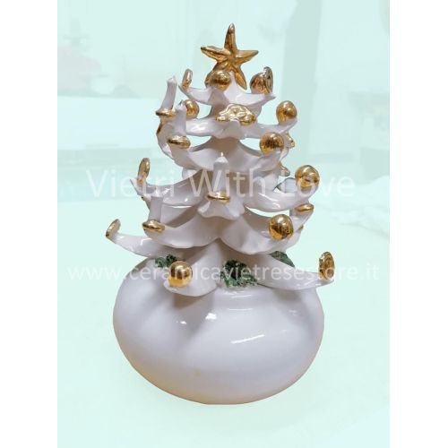 Weihnachtsbäumchen. Mit Details aus Feingold....