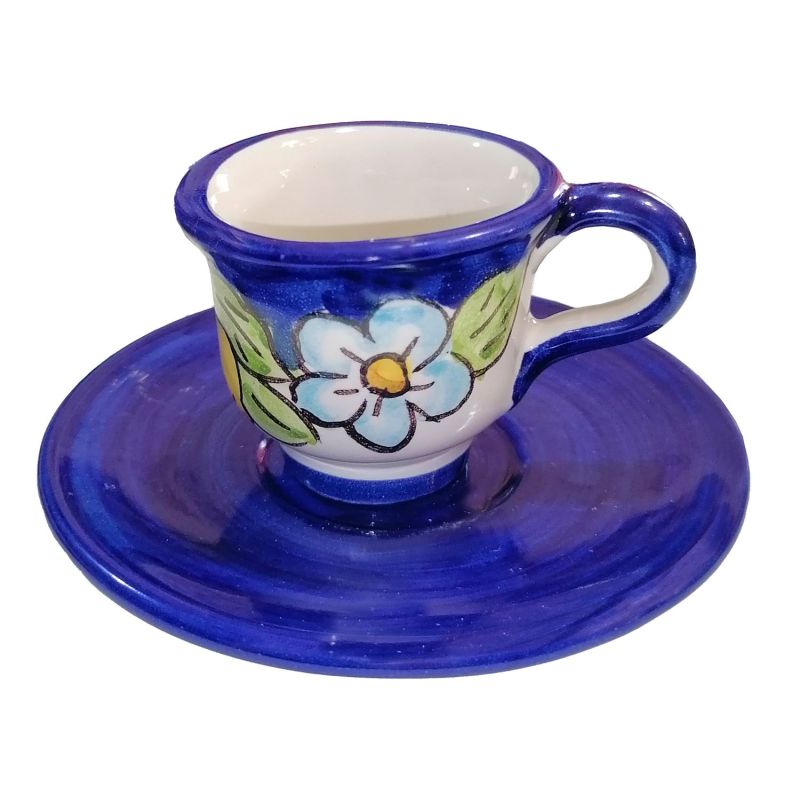 Coffee cup with saucer. Flowers & Lemons line....