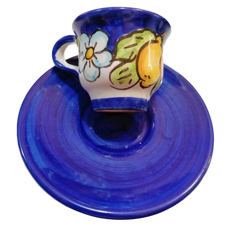Coffee cup with saucer. Flowers & Lemons line....