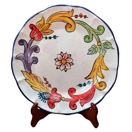 Teller. Barock-Linie. Vietri-Keramik. Erhältlich als Speise-, Suppen-, Dessert- oder Platzteller.