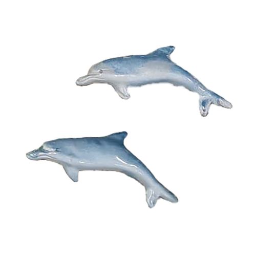 Pesce Delfino da parete. Ceramica di vietri dipinta a mano.