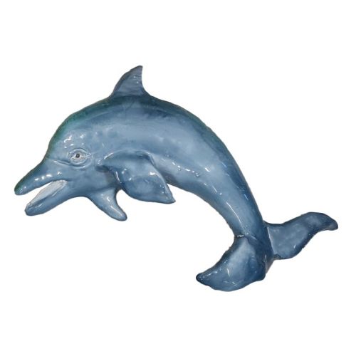 Pesce Delfino da parete. Ceramica di vietri dipinta a mano. 2