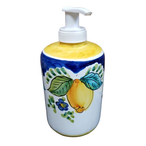Dosatore sapone. Linea Limoni Ceramica Vietrese