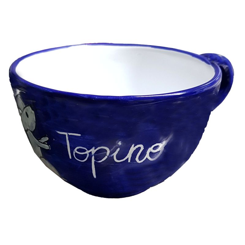 Taza de leche personalizable. Cerámica Vietri...