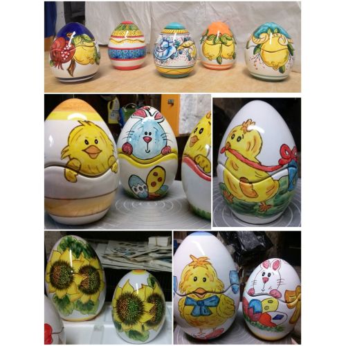 Easter Egg. handpainted Vietri ceramic.