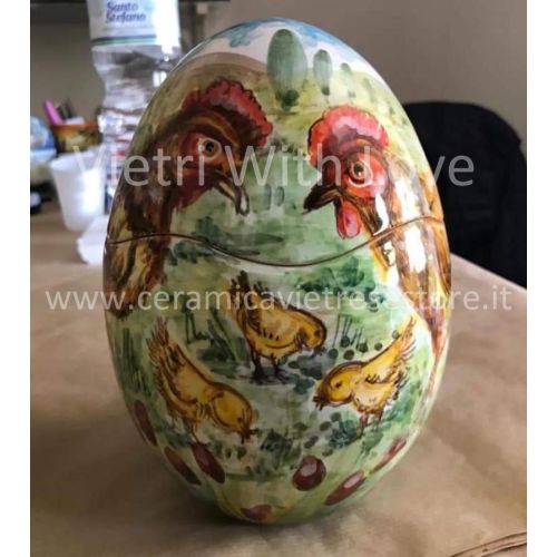Collectible Easter eggs. In Vietri ceramic. Hand painted