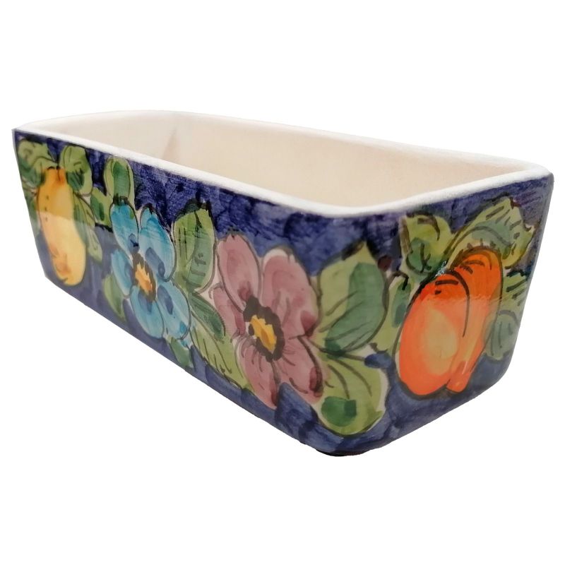 Mini rectangular planter. Vietri ceramic....