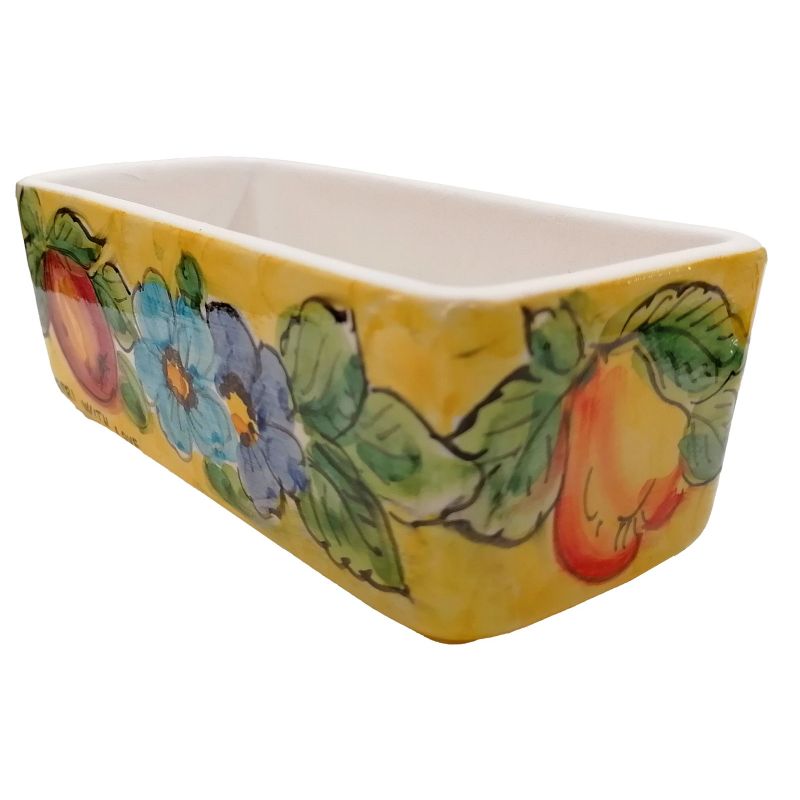 Mini rectangular planter. Vietri ceramic....