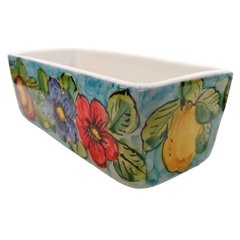 Mini jardinière rectangulaire. Céramique de...