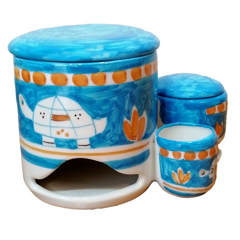 Pod holder. Animals Line Handpainted Vietri...