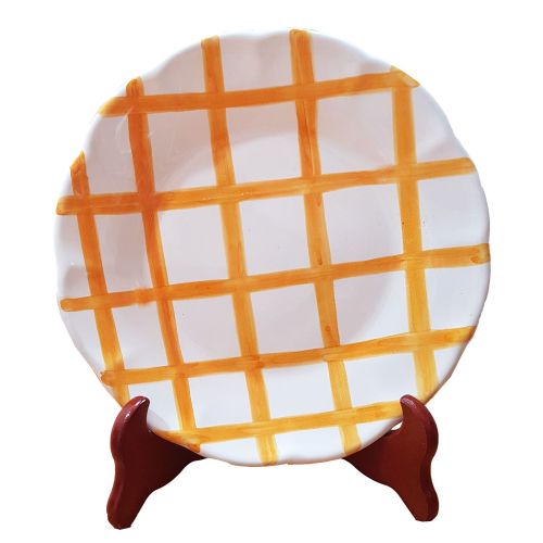 Assiette. Ligne Rayures. Céramique de Vietri. Disponible creuse, plate, dessert ou sous-assiette.