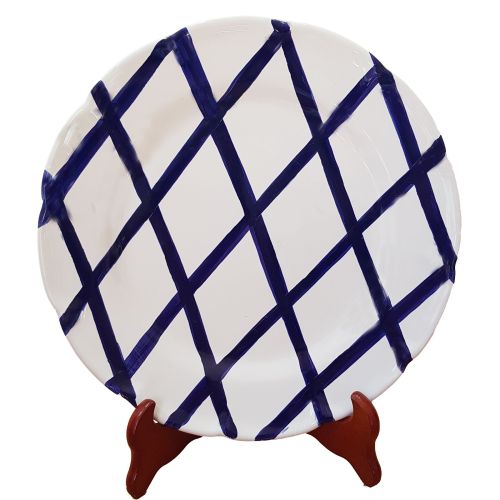 Dish, plate lines line, handpainted in Vietri ceramic... 2