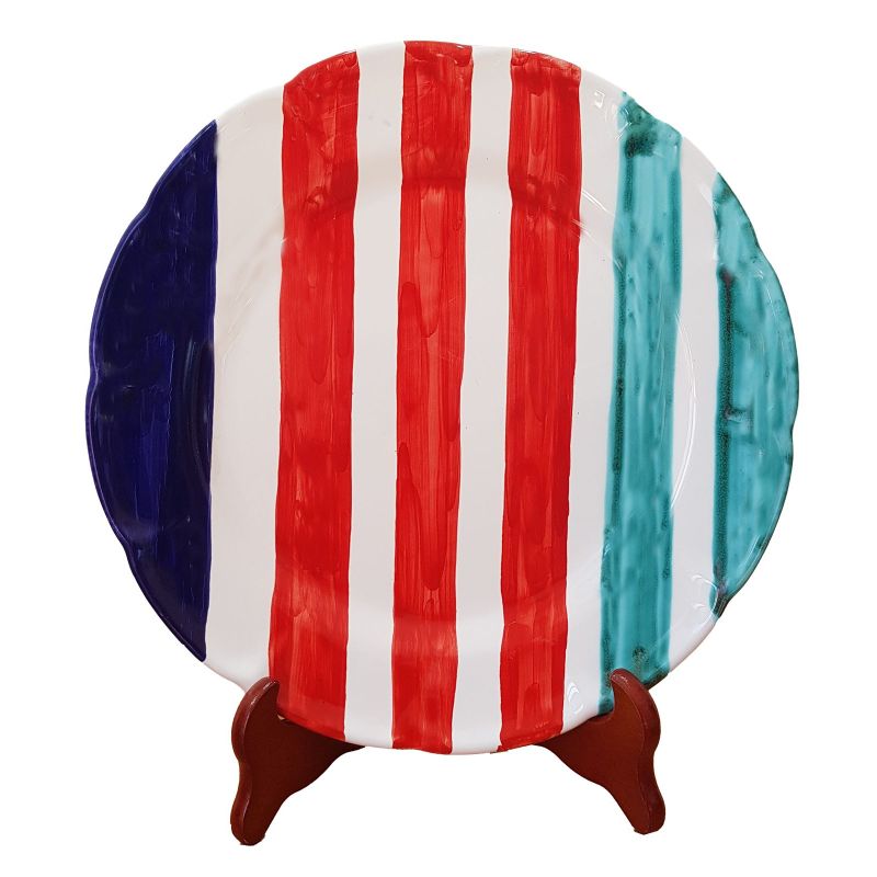 Plate. Colored Stripes Collection. Vietri...