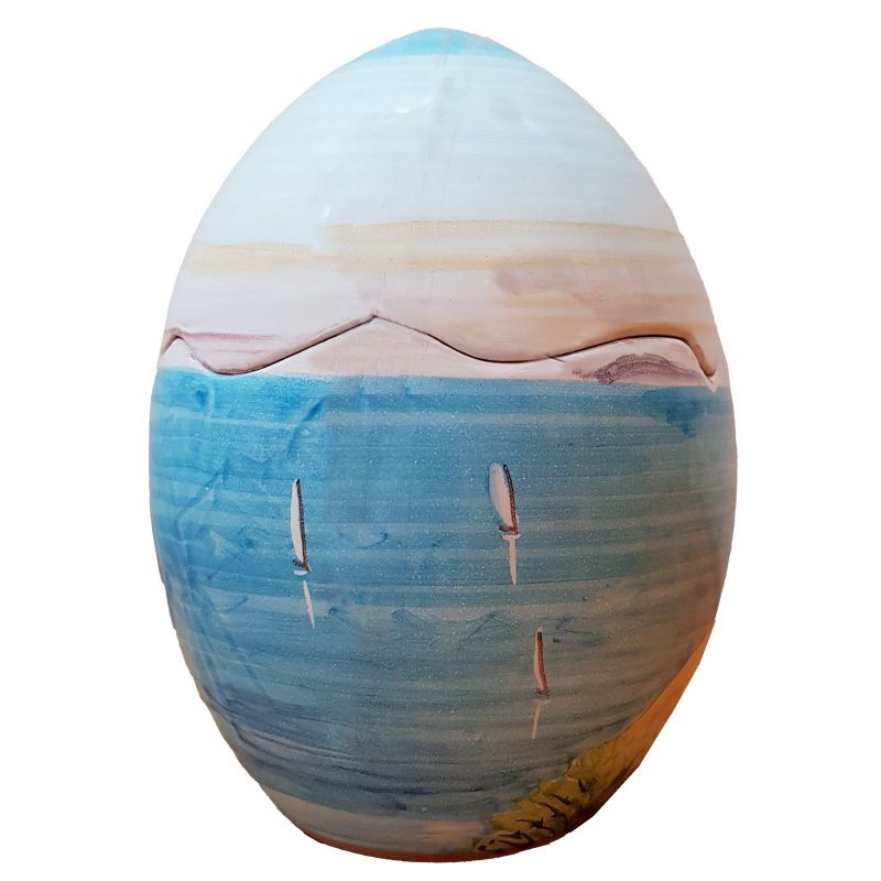Uova pasquali da collezione. in ceramica di...