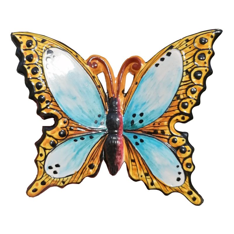 Farfalla colorata in Ceramica di vietri dipinta...